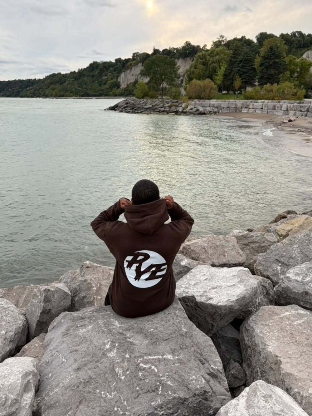 Protect Your Energy Hoodie | Unisex Streetwear Sweatshirt | Brown - Picture 4 of 4